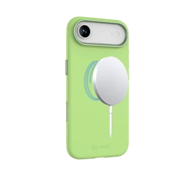 Mágneses puha szilikon tok, iPhone  Air, Neonsárga