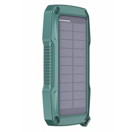 10000 mAh solar power bank wireless töltéssel, riasztó funkcióva