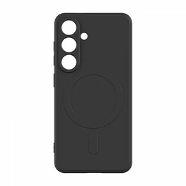 Samsung S26 TPU+PC mágneses szilikon tok, Fekete