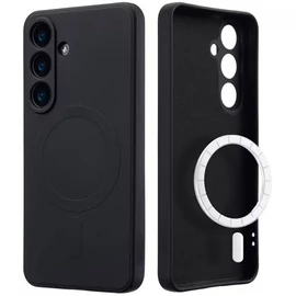 Samsung S26 Plus TPU+PC mágneses szil tok, Fekete