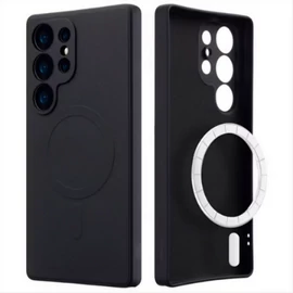 Samsung S26 Ultra TPU+PC mágneses szil tok, Fekete
