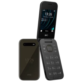 HMD 2660 FLIP 4G DS fekete kártyafüggetlen mobiltelefon