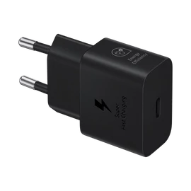Samsung hálózati adapter kábellel, 25W, fekete