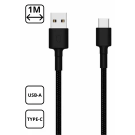 Xiaomi Mi Type-C adatkábel 100cm fekete SJV4109G