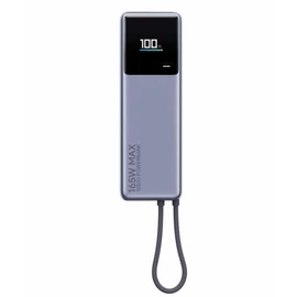 Xiaomi PowerBank 165 W 10000mAh  usb-c kábel szürke BHR9361