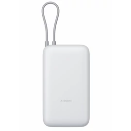 Xiaomi Power Bank 20000mAh beépített usb-c kábel világos szürke