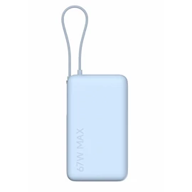 Xiaomi Power Bank 10000mAh beépített usb-c kábel világos kék BHR