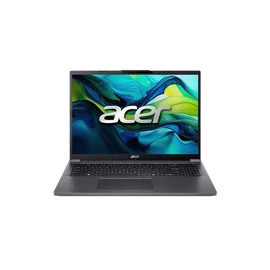 ACER Aspire A16-71M-77CC, 16" WUXGA, Intel Core Ultra 7 155H, 16GB, 1TB SSD, UMA, DOS, acélszürke