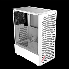ADATA XPG Ház Midi ATX Valor AIR, 4x120mm ventilátor, Tápegység nélkül, üvegfalú, fehér