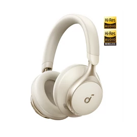 ANKER Vezeték Nélküli Fejhallgató, Soundcore Space One, Aktív Zajszűrő, latte cream - A3035G21