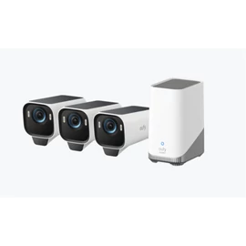 ANKER EUFYCAM S3 Pro Biztonsági Kamera Rendszer (3+1) 4K UHD, Beépített Napelem, BionicMind, kültéri - T88933W1