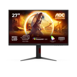 AOC IPS Gaming monitor 27" U27G4XM 3840x2160, 16:9, 1200cd/m2, 1ms, HDMI/DisplayPort/4xUSB, 160 Hz, áll.mag., pivot