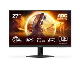 AOC IPS Gaming 260Hz monitor 27" 27G4ZRE, 2560x1080, 16:9, 300cd/m2, 1ms, DisplayPort/2xHDMI