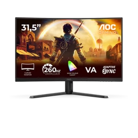 AOC Ívelt VA Gaming 260 Hz monitor 31,5" C32G42ZE 1920x1080, 16:9, 300cd/m2, 4ms, HDMI/DisplayPort, áll.mag.