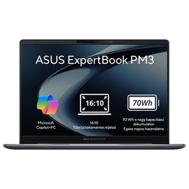 ASUS COM NB Expertbook PM3606CKA-MB0198, 16" WUXGA, Ryzen AI 5 330, 16GB, 512GB M.2, INT, NOOS, Szürke