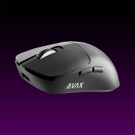 AVAX Vezeték Nélküli Egér - LW02 PRO tri-mode 1k lightweight, Gamer, fekete