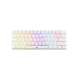 Baracuda DOLPHIN-W/R-US, BGK-03211W/R-US  fehér mechanikus gamer billentyűzet piros kapcsolóval, angol