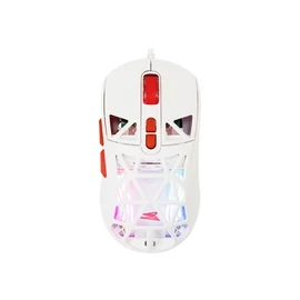 BARACUDA BGM-091W SEAL-W vezetékes gamer egér, 12800 dpi, fehér