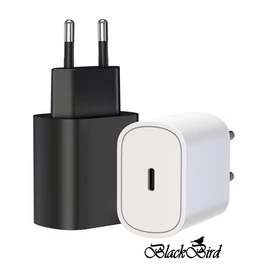 BLACKBIRD Hálózati töltő 25W T145 PD USB-C, Fehér (Gyári kivitel)
