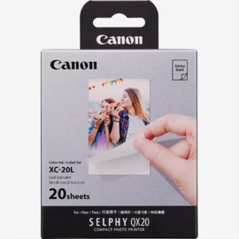 CANON Fotópapír + Tinta, XC-20L, 20db 54 x 85mm, QX20