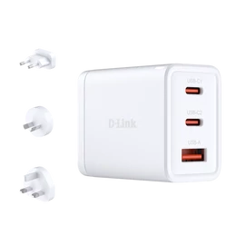 D-LINK Hálózati Adapter 65W GAN 2xUSB-C + 1xUSB, DCP-651