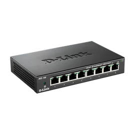D-LINK Switch 8x100Mbps Fémházas Asztali, DES-108/E