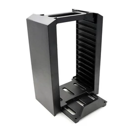 FROGGIEX PS4 Kiegészítő Töltő állomás + Játék tartó Fekete, FX-P4-C1-B