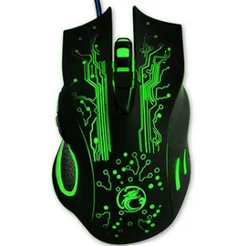 IMICE Vezetékes egér optikai, gaming X9, 3200dpi, USB, Fekete