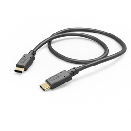 HAMA 201591, FIC E3 ADATKÁBEL USB 2.0 TYPE-C/TYPE-C (480MBPS) 1,5M, FEKETE