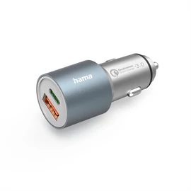 HAMA 201639, FIC E3 AUTÓS TÖLTŐ  USB DUPLA, 3A, QUALCOMM QC 3.0 (38W)