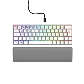 URAGE by HAMA 217829, GAMING URAGE EXODUS 760TKL MECHANIKUS MINI BILLENTYŰZET, RGB, RED SWITCH, FEHÉR