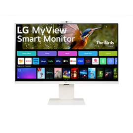 LG Smart IPS monitor 31.5" 32SR85U-W, 3840x2160, 16:9, 400cd/m2, 5ms, 2xHDMI/2xUSB/USB-C/Bluetooth/AirPlay2, hangszóró