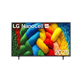 LG 55NANO80A3B 55"/139cm, NanoCell AI 4K Smart TV, 3840x2160, 3xHDMI/2xUSB/Wifi/LAN