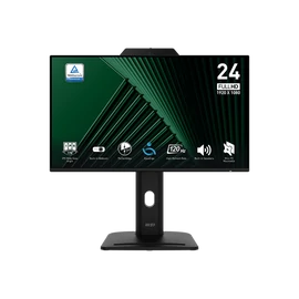MSI Monitor Business PRO MP242PMG 23,8" FHD 1920x1080, IPS, 16:9, 120Hz, 1500:1, 1ms, DP, HDMI, VGA, Webcam, Black