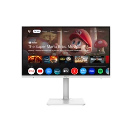 MSI Monitor Business Modern MD272UPSW 27" UHD, 3840x2160, 60Hz, IPS, 4ms, HDMI, DP, USB-C, Pivot, White - SMART