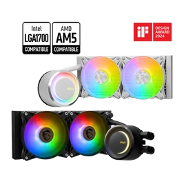 MSI CPU hűtő Coreliquid E240 2xARGB (vízhűtés), Univerzális