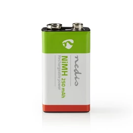 Nedis BANM9HF91B, 6LR61 NIMH akku 8,4V 250mAh, 1db/csomag