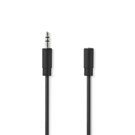 Nedis CAGB22050BK100 sztereo audio kábel, 3,5 mm jack dugó - 3,5 mm jack aljzat, 10 m