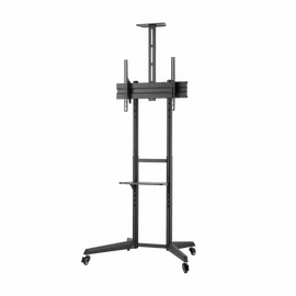 SBOX FS-401 Gurulós konzol, konferencia állvány, 32"-55", 600x400, max 50 kg
