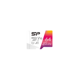 SILICON POWER Memóriakártya MicroSDXC 64GB CL10 UHS-I U1 V10 + adapter