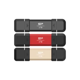 SILICON POWER Pendrive 250GB, DS72 USB 3.2 Gen2, Fekete