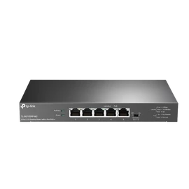 TP-LINK Switch 5x2.5G(4xPOE++) Fémházas Asztali, TL-SG105PP-M2