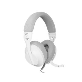 WHITE SHARK PARROT-W/G, GH-2440W/G, gamer fejhallgató, fehér/szürke