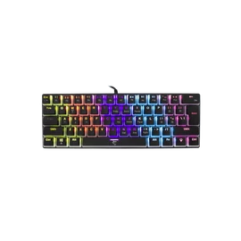 WHITE SHARK GK-2202-2B/BL-US ASHIKO-2/B/BL-US fekete mech.bill. angol, 61 kék kapcs.