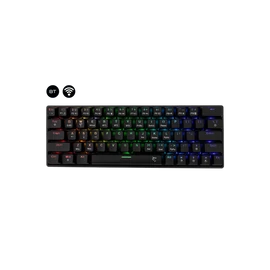 WHITE SHARK W029932 Premium KAIKEN-B/R-US vezeték nélküli mech. gamer billentyűzet, 63 piros kapcs. fekete (angol)