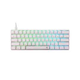 WHITE SHARK GK-004223W/BL-HU SHINOBI-2/W-BL-HU vezetékes mech. bill. 62 kék gomb,fehér,magyar