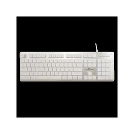 WHITE SHARK  TACHI-W/US WS GK-003241W-US vezetékes membrán gamer billentyűzet, 104 gomb fehér (angol)