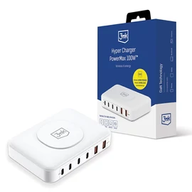 3mk Hyper Charger PowerMax 100W White töltő