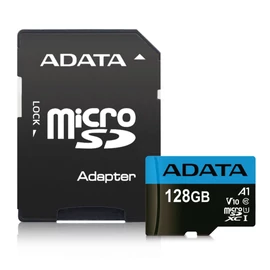 A-Data 128GB microSDXC Premier Class 10 UHS-I  V10 A1 + adapterrel memóriakártya