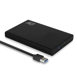 ACT AC1215 USB3.2 2,5" Hard Drive Enclosure Screwless Design Black mobilrack / beépítő keret